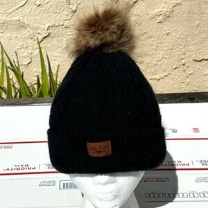 Black Britt's Knits Puff Beanie